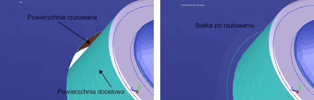 Proces zamykania szczeliny w siatce MES