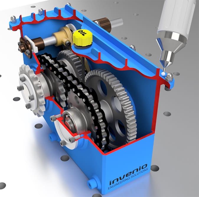 model 3D przekładni